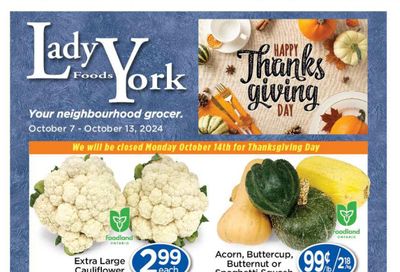 Lady York Foods Flyer October 7 to 13