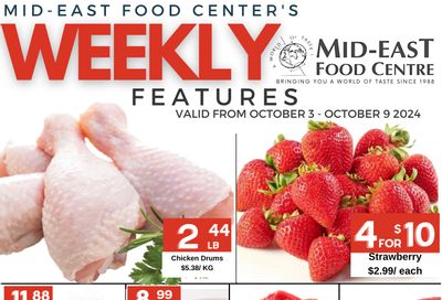 Mid-East Food Centre Flyer October 3 to 9