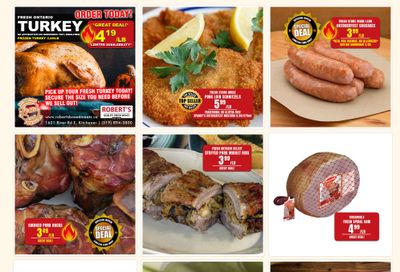 Robert's Fresh and Boxed Meats Flyer October 7 to 14