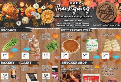 Pepper's Foods Flyer October 8 to 14