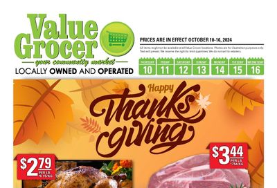 Value Grocer Flyer October 10 to 16