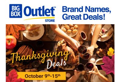 Big Box Outlet Store Flyer October 9 to 15