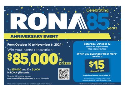 Rona & Rona+ (West) Flyer October 10 to 16