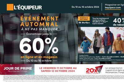 L'Équipeur Flyer October 10 to 16