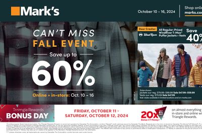 Mark's Flyer October 10 to 16