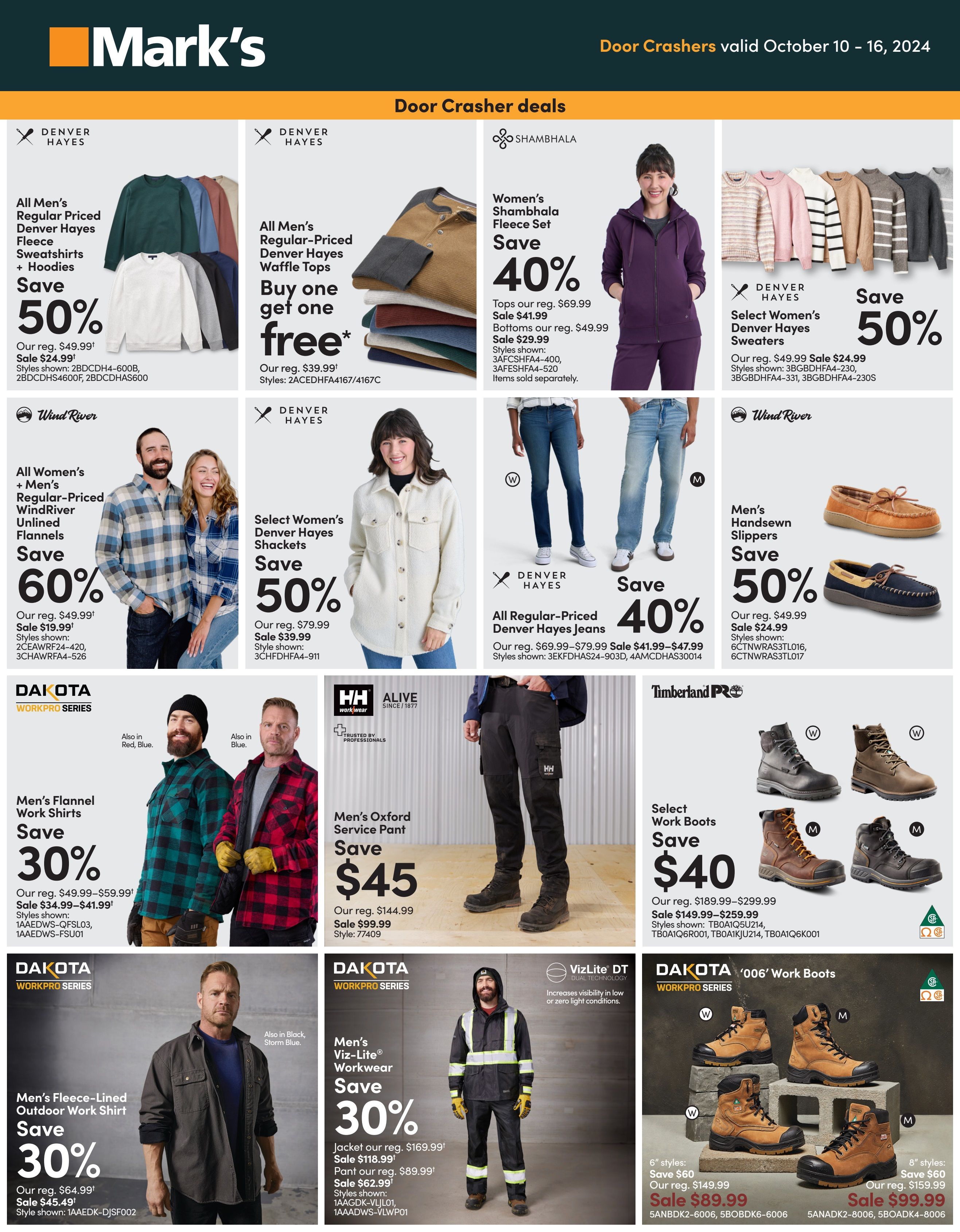 Mark's Flyer October 10 to 16