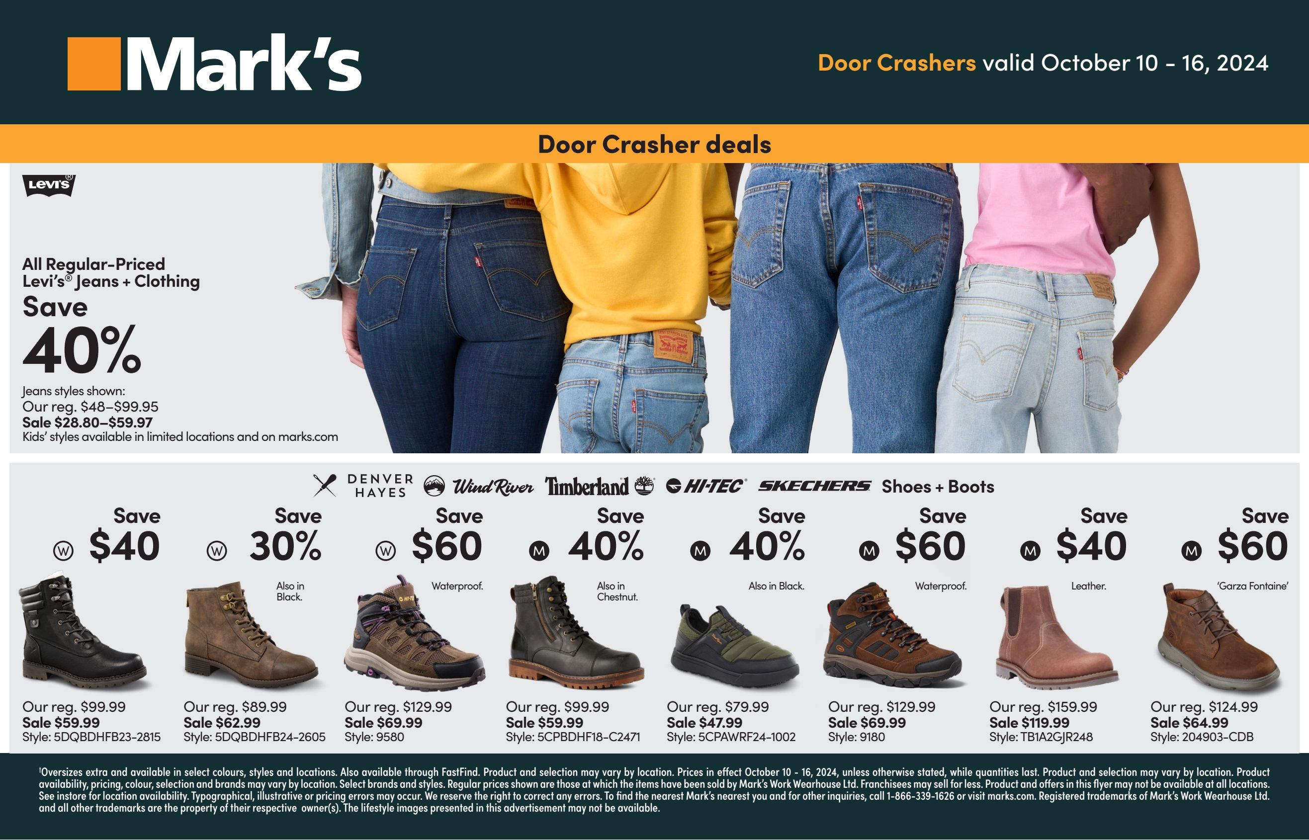 Mark's Flyer October 10 to 16