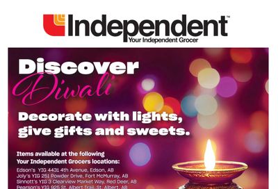 Independent Grocer (West) Diwali Flyer October 10 to 30