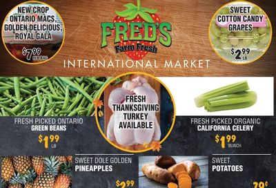 Fred's Farm Fresh Flyer October 9 to 15