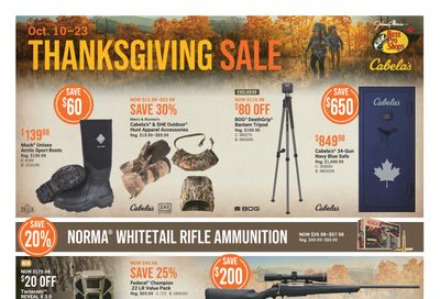 Cabela's Flyer October 10 to 23