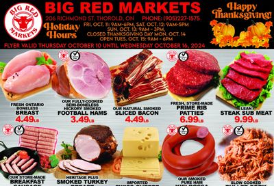 Big Red Markets Flyer October 10 to 16