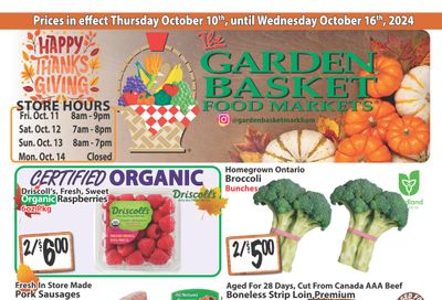 The Garden Basket Flyer October 10 to 16