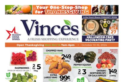 Vince's Market Flyer October 10 to 16