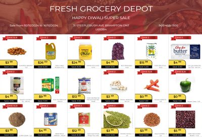 Fresh Grocery Depot Flyer October 10 to 16