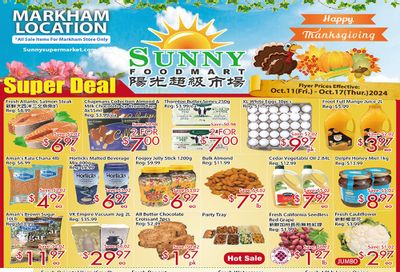 Sunny Foodmart (Markham) Flyer October 11 to 17