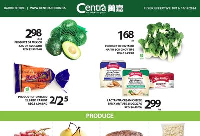 Centra Foods (Barrie) Flyer October 11 to 17