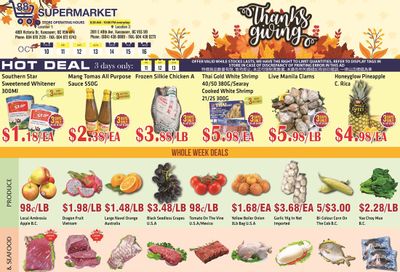 88 Supermarket Flyer October 10 to 16