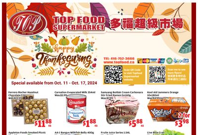 Top Food Supermarket Flyer October 11 to 17