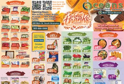 Oceans Fresh Food Market (Main St., Brampton) Flyer October 11 to 17