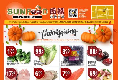 Sunfood Supermarket Flyer October 11 to 17