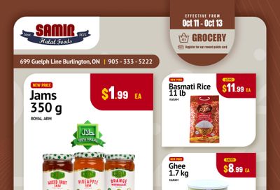 Samir Supermarket Flyer October 11 to 13