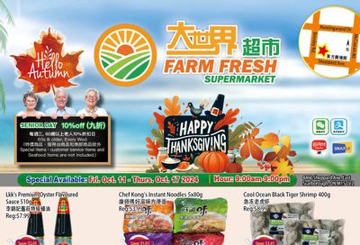 Farm Fresh Supermarket Flyer October 11 to 17