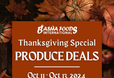 Basha Foods International Weekend Deals Flyer October 11 to 13