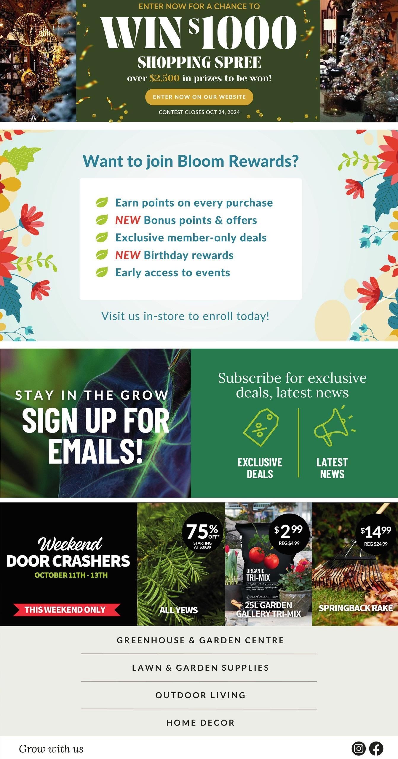 Lakeside Garden Gallery Flyer October 11 to 17