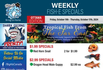 Big Al's (Ottawa) Weekly Specials October 11 to 17