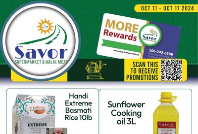 Savor Supermarket Flyer October 11 to 17