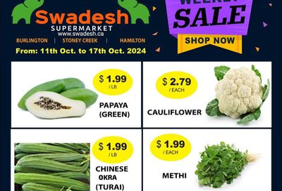 Swadesh Supermarket Flyer October 11 to 17