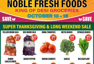 Noble Fresh Foods Flyer October 10 to 16