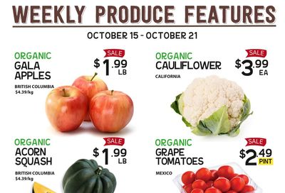 Pomme Natural Market Weekly Produce Flyer October 15 to 21