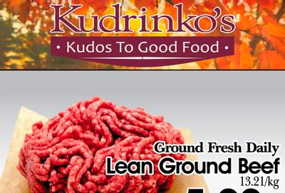 Kudrinko's Flyer October 15 to 28