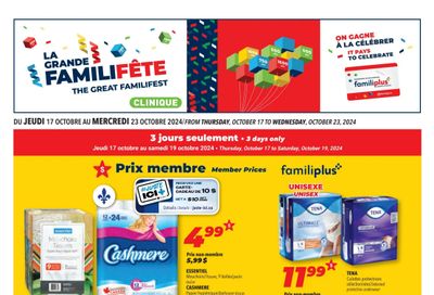 Familiprix Clinique Flyer October 17 to 23