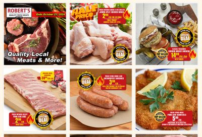 Robert's Fresh and Boxed Meats Flyer October 15 to 21