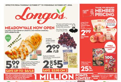 Longo's (Meadowvale) Flyer October 17 to 23