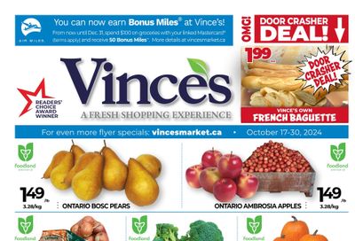 Vince's Market Flyer October 17 to 30