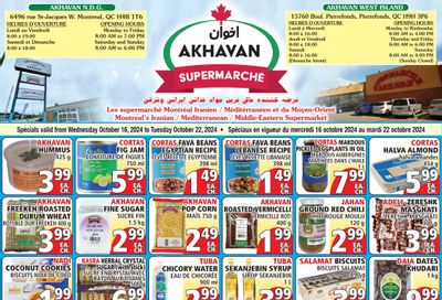 Akhavan Supermarche Flyer October 16 to 22