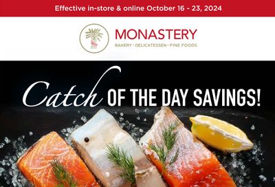 Monastery Bakery Flyer October 16 to 23