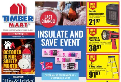 Timber Mart Flyer October 16 to 29