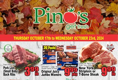 Pino's Flyer October 17 to 23