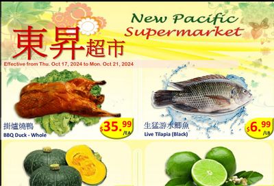 New Pacific Supermarket Flyer October 17 to 21