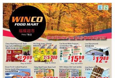 WinCo Food Mart (HWY 7) Flyer October 17 to 23