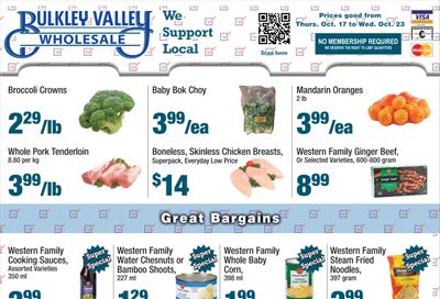 Bulkley Valley Wholesale Flyer October 17 to 23