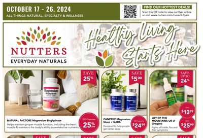 Nutters Everyday Naturals Flyer October 17 to 26