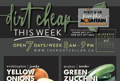 The Root Cellar Flyer October 17 to 23