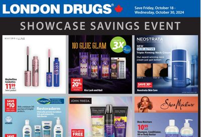 London Drugs Showcase Savings Event Flyer October 18 to 30