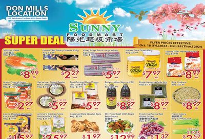 Sunny Foodmart (Don Mills) Flyer October 18 to 24