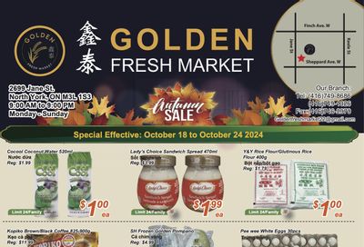 Golden Fresh Market Flyer October 18 to 24